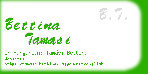bettina tamasi business card